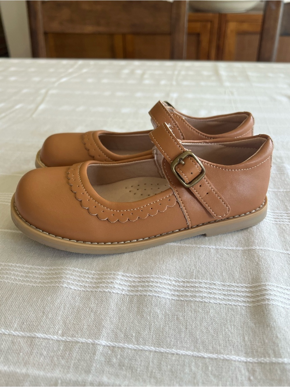 SweetHoney Girls' Brown Mary Jane Dress Shoes - Picture 3 of 5